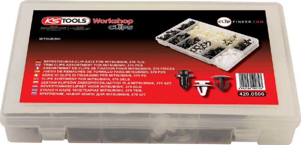 KS Tools Befestigungs Clip Satz für Mitsubishi 370 Teile Produktbild KS Tools Befestigungs Clip Satz für Mitsubishi 370 Teile bild 2