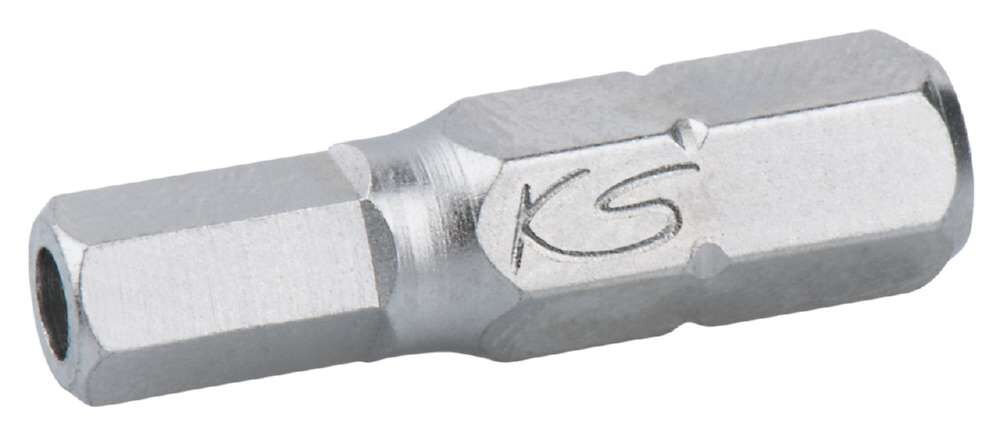 KS Tools 1/4 Zoll Bit Innensechskant Bohrung Länge 25mm Profilgröße 3/8 Zoll Produktbild KS Tools 1/4 Zoll Bit Innensechskant Bohrung Länge 25mm Profilgröße 3/8 Zoll