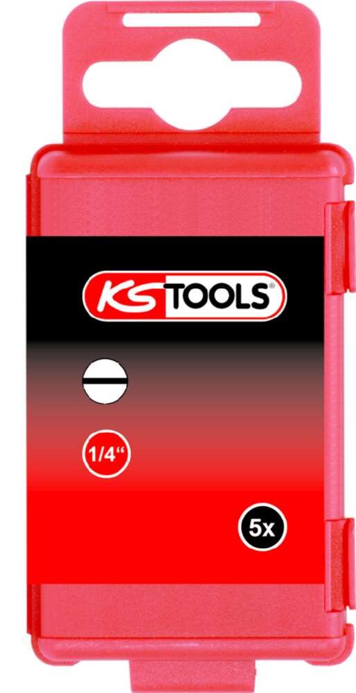 KS Tools 1/4 Zoll Bit Schlitz Länge 75mm Klingenbreite 6,5mm 5er Pack Produktbild KS Tools 1/4 Zoll Bit Schlitz Länge 75mm Klingenbreite 6,5mm 5er Pack