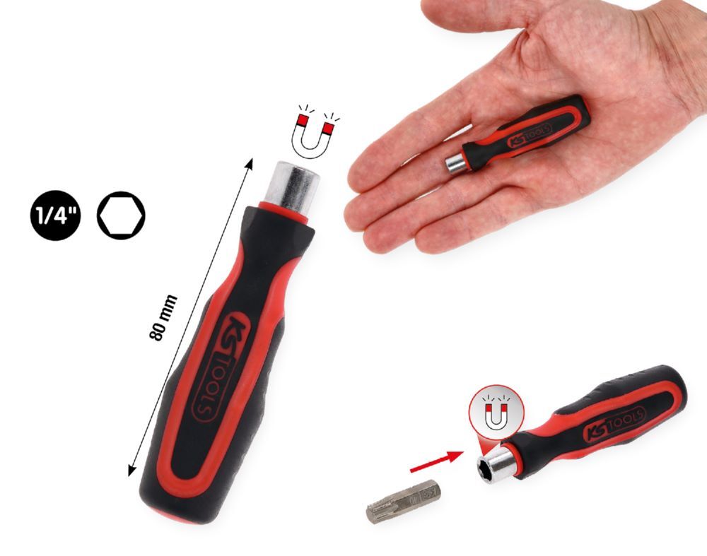 KS Tools Bit Schraubendreher ohne Schnellveriegelung 1/4 Zoll Produktbild KS Tools Bit Schraubendreher ohne Schnellveriegelung 1/4 Zoll