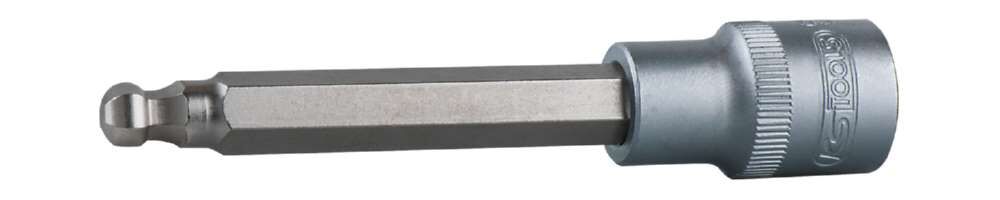KS Tools 1/2 Zoll Bit-Stecknuss Innensechskant mit Kugelkopf lang Profilgrösse 10 mm Produktbild KS Tools 1/2 Zoll Bit-Stecknuss Innensechskant mit Kugelkopf lang Profilgrösse 10 mm