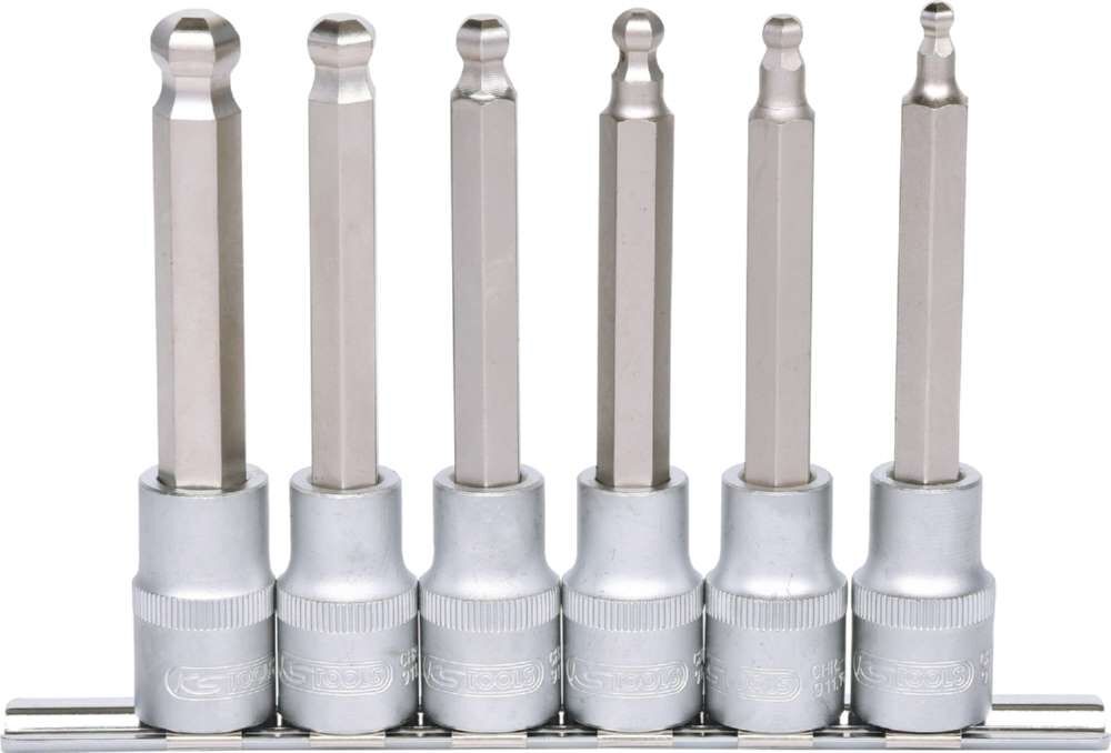 KS Tools 1/2 Zoll Bit-Stecknuss-Satz Innensechskant 6 Teile Produktbild KS Tools 1/2 Zoll Bit-Stecknuss-Satz Innensechskant 6 Teile