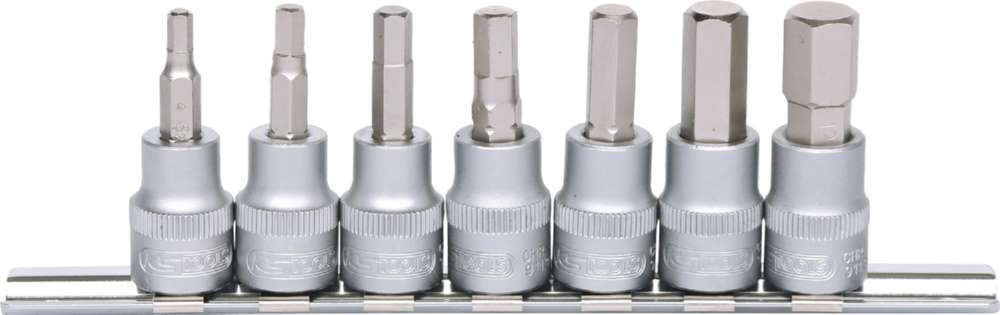KS Tools 3/8 Zoll Bit-Stecknuss-Satz Innensechskant 7 Teile Produktbild KS Tools 3/8 Zoll Bit-Stecknuss-Satz Innensechskant 7 Teile