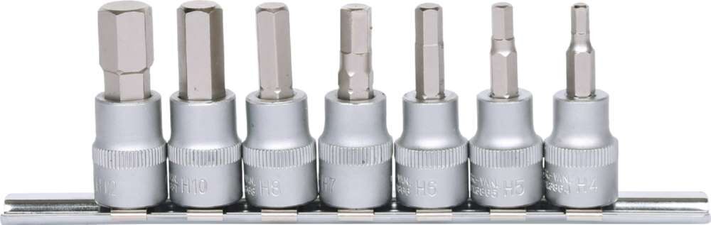 KS Tools 3/8 Zoll Bit-Stecknuss-Satz Innensechskant 7 Teile Produktbild KS Tools 3/8 Zoll Bit-Stecknuss-Satz Innensechskant 7 Teile bild 3