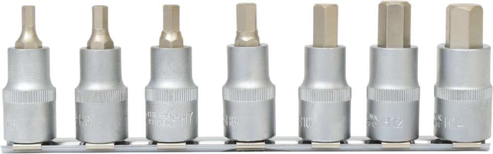 KS Tools 1/2 Zoll Bit-Stecknuss-Satz Innensechskant kurz 7 Teile Produktbild KS Tools 1/2 Zoll Bit-Stecknuss-Satz Innensechskant kurz 7 Teile bild 3