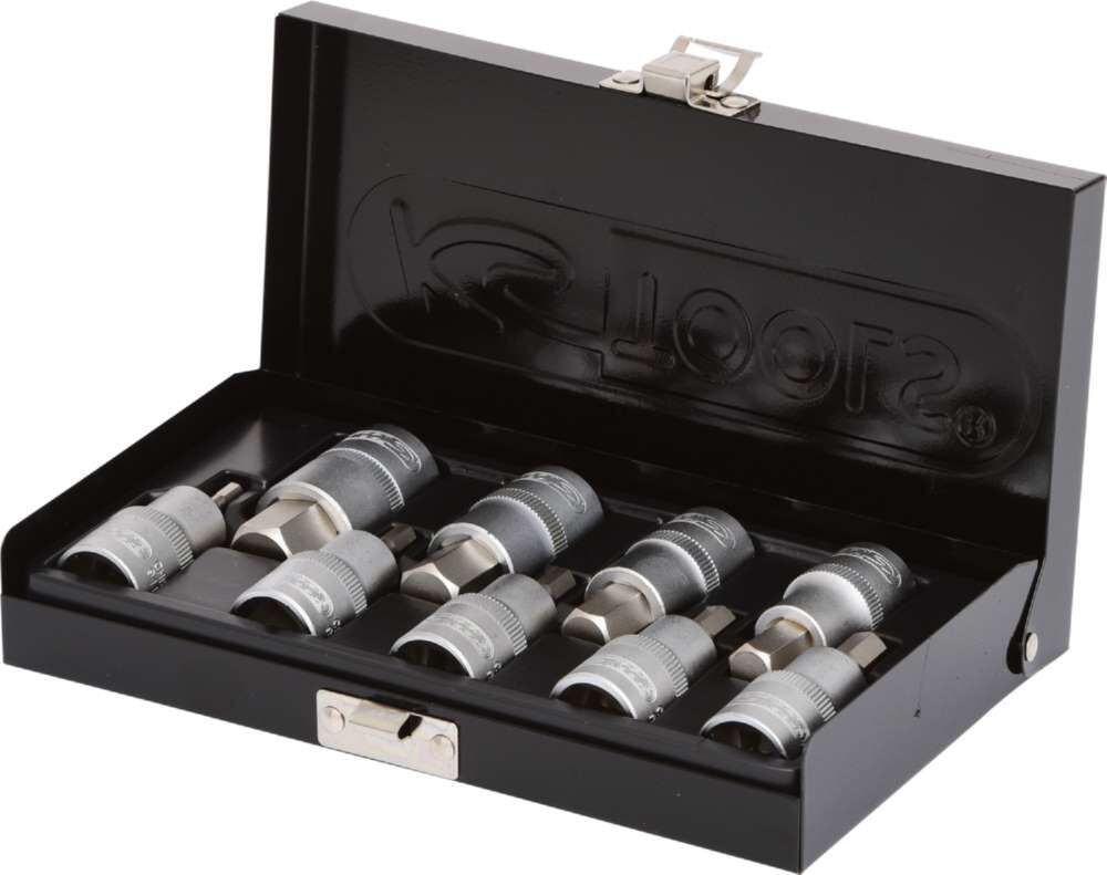 KS Tools 1/2 Zoll Bit-Stecknuss-Satz Innensechskant kurz 9 Teile Produktbild KS Tools 1/2 Zoll Bit-Stecknuss-Satz Innensechskant kurz 9 Teile