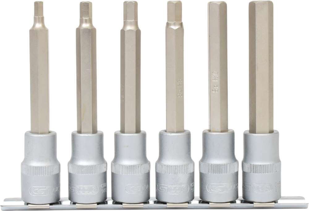 KS Tools 1/2 Zoll Bit-Stecknuss-Satz Innensechskant lang 6 Teile Produktbild KS Tools 1/2 Zoll Bit-Stecknuss-Satz Innensechskant lang 6 Teile