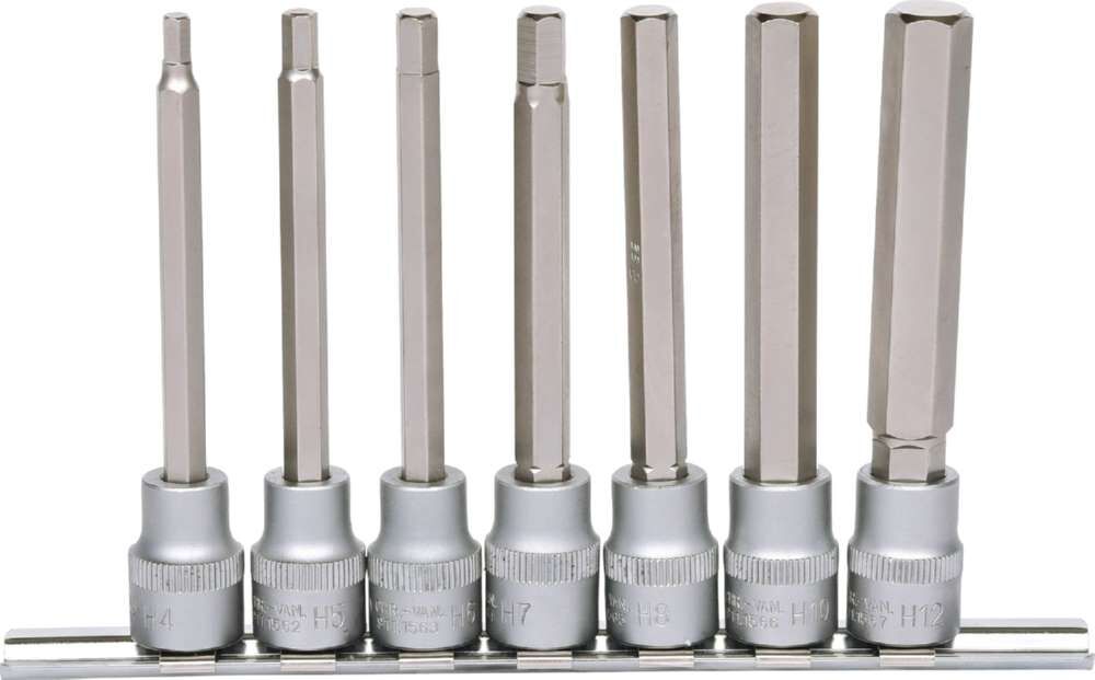 KS Tools 3/8 Zoll Bit-Stecknuss-Satz Innensechskant lang 7 Teile Produktbild KS Tools 3/8 Zoll Bit-Stecknuss-Satz Innensechskant lang 7 Teile bild 3