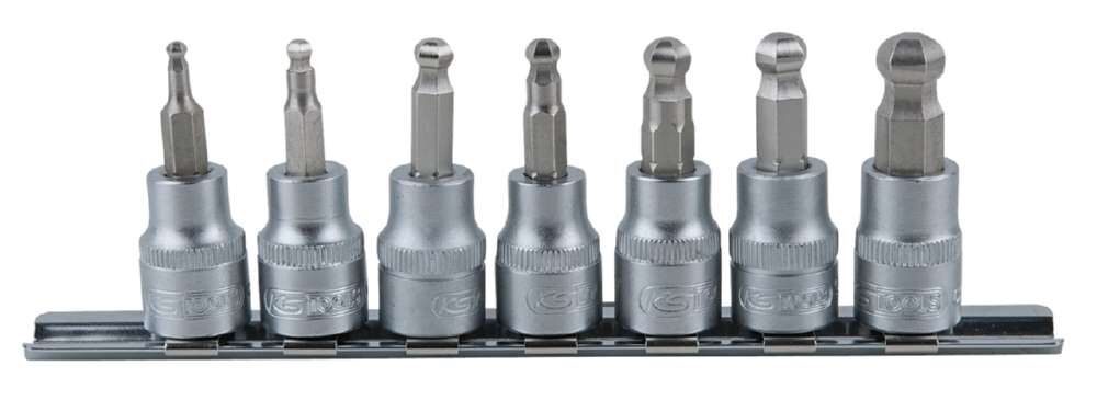 KS Tools 3/8 Zoll Bit-Stecknuss-Satz Innensechskant mit Kugelkopf 7 Teile Produktbild KS Tools 3/8 Zoll Bit-Stecknuss-Satz Innensechskant mit Kugelkopf 7 Teile