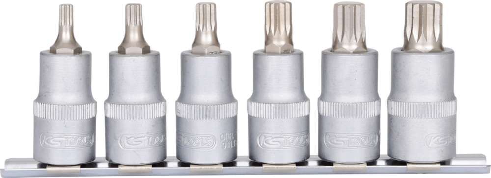 KS Tools 1/2 Zoll Bit-Stecknuss-Satz XZN 6 Teile M5-M14 Produktbild KS Tools 1/2 Zoll Bit-Stecknuss-Satz XZN 6 Teile M5-M14