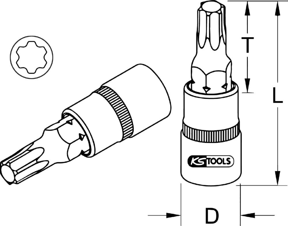 Produktbild 1/2" Bit-Stecknuss TorxPlus, IP55 bild 5