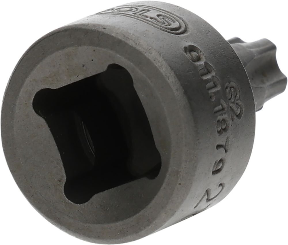 Produktbild 1/4" Bit-Stecknuss TorxPlus mit Stirnlochbohrung, IPR27, extra kurz bild 2