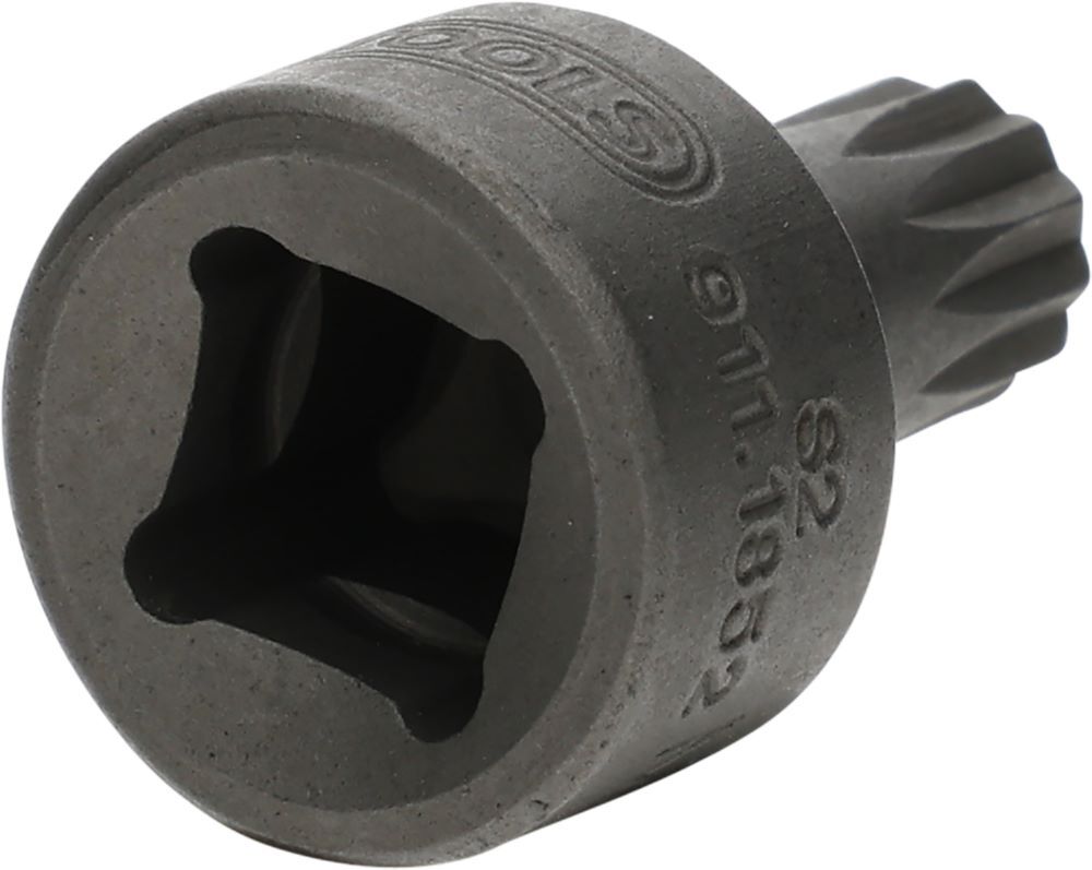 Produktbild 1/4" Bit-Stecknuss XZN, M6, extra kurz bild 2