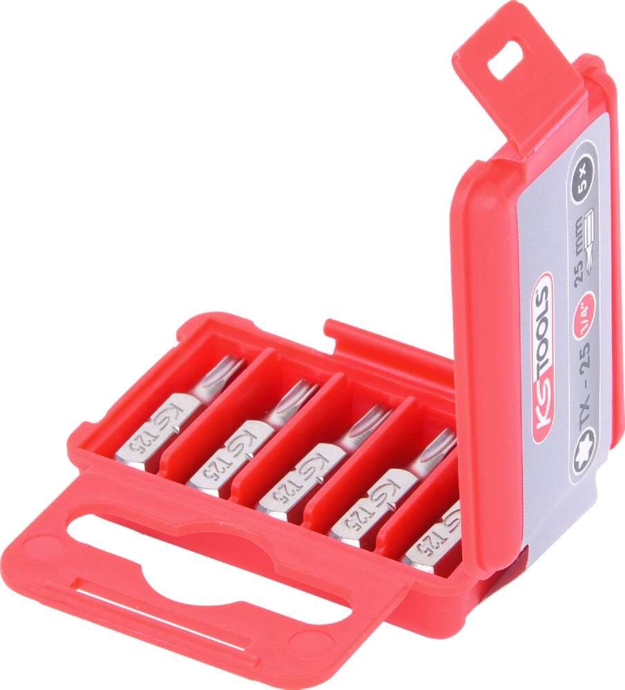 KS Tools 1/4 Bit Torx Länge 25mm T25 5er Pack Produktbild KS Tools 1/4 Bit Torx Länge 25mm T25 5er Pack bild 2