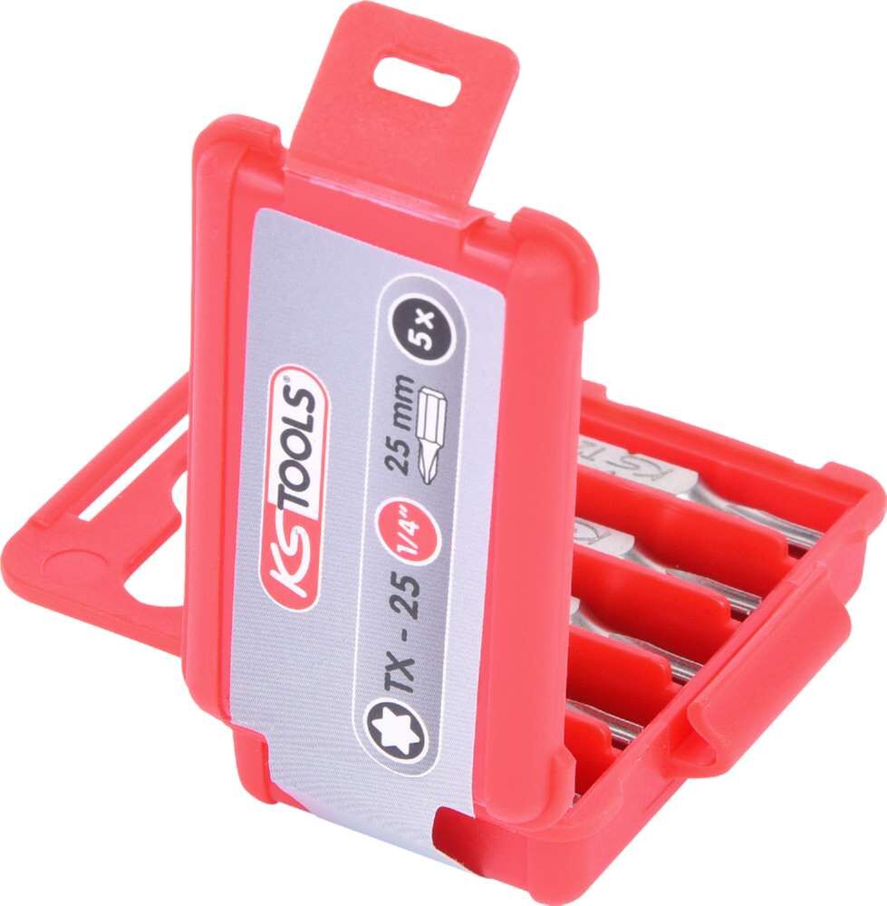 KS Tools 1/4 Bit Torx Länge 25mm T25 5er Pack Produktbild KS Tools 1/4 Bit Torx Länge 25mm T25 5er Pack bild 3
