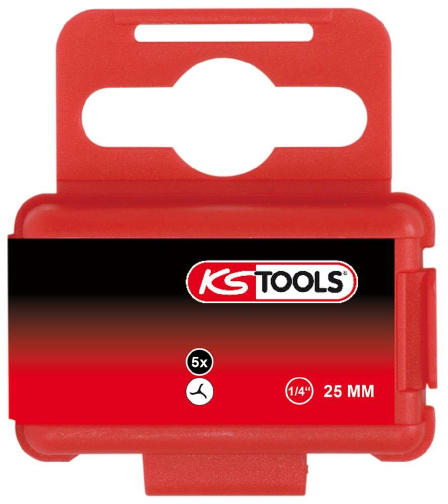 KS Tools 1/4 Zoll Bit TRIWING Länge 25mm Profilgröße 3 im 5er Pack Produktbild KS Tools 1/4 Zoll Bit TRIWING Länge 25mm Profilgröße 3 im 5er Pack