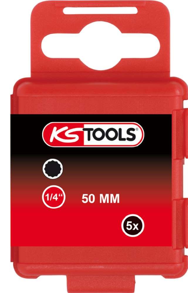KS Tools 1/4 Zoll Bit XZN Länge 50mm Profilgröße M8 5er Pack Produktbild KS Tools 1/4 Zoll Bit XZN Länge 50mm Profilgröße M8 5er Pack