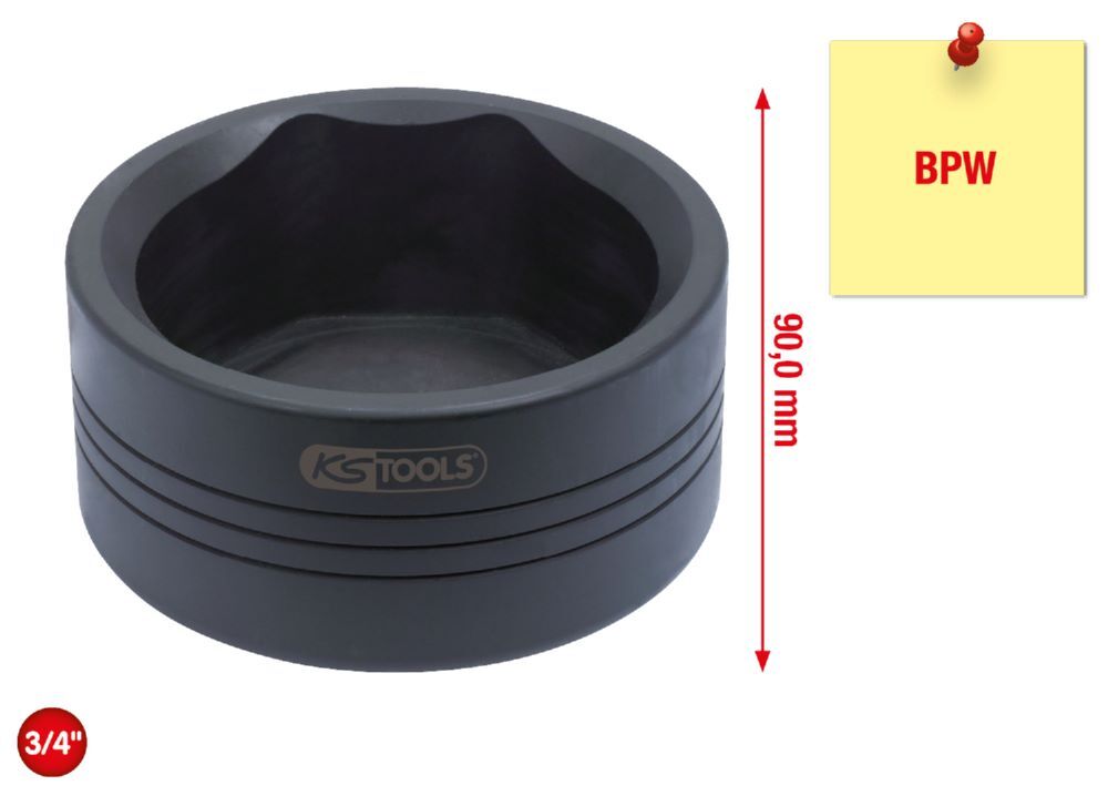 Produktbild BPW-Radkapsel-Stecknuss, 95mm bild 2