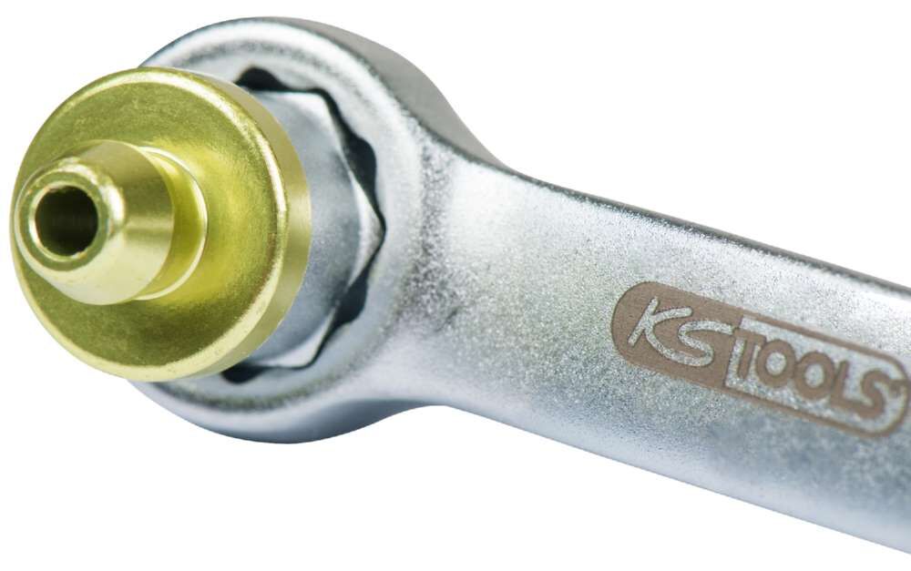 KS Tools Bremsen Entlüftungsschlüssel extra kurz Schlüsselweite 7 mm in grün Produktbild KS Tools Bremsen Entlüftungsschlüssel extra kurz Schlüsselweite 7 mm in grün bild 3