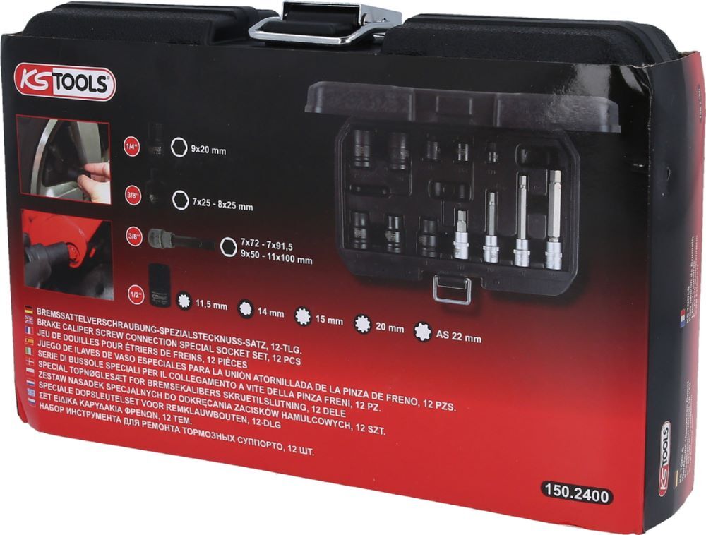 Produktbild Bremssattelverschraubung-Spezialstecknuss-Satz, 12-tlg bild 4