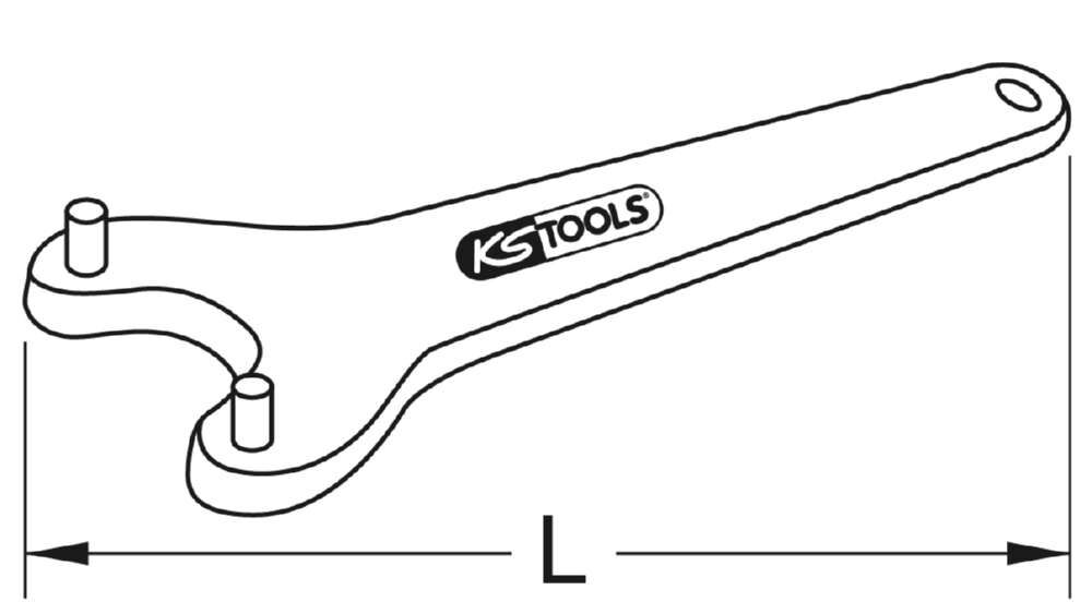 KS Tools BRONZEplus Stirnlochschlüssel 35 mm Produktbild KS Tools BRONZEplus Stirnlochschlüssel 35 mm bild 2