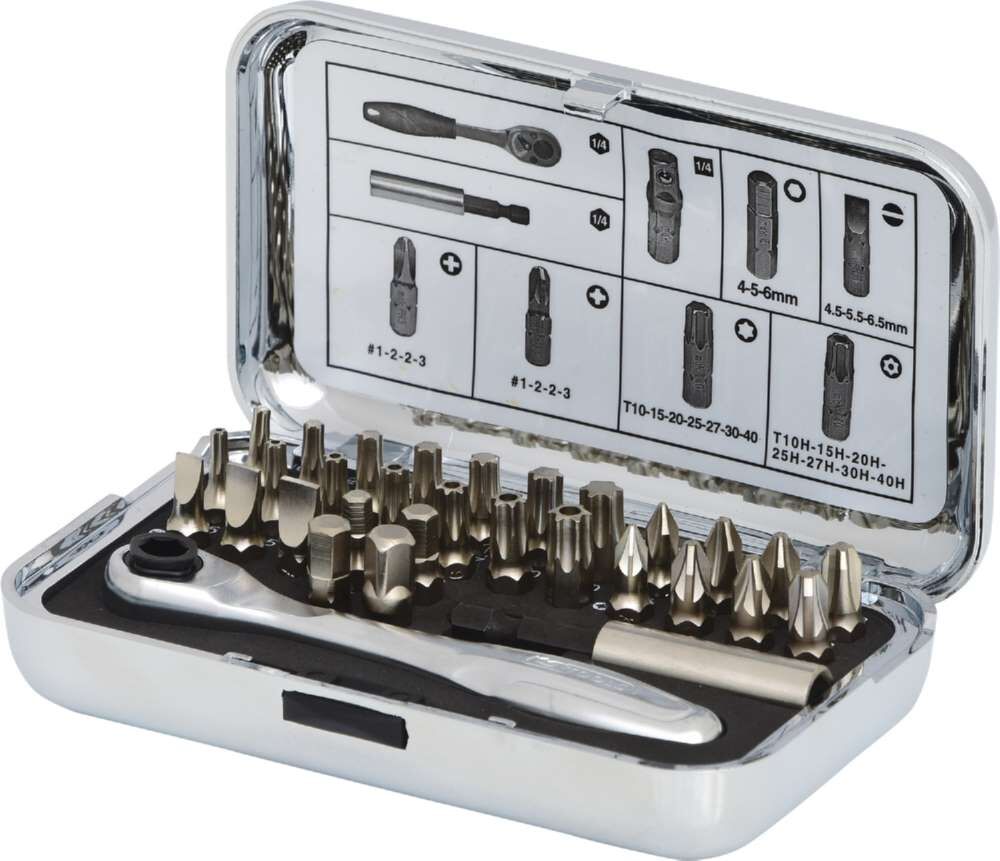 KS Tools 1/4 Zoll CHROMEplus Bit Satz 31 teilig Produktbild KS Tools 1/4 Zoll CHROMEplus Bit Satz 31 teilig
