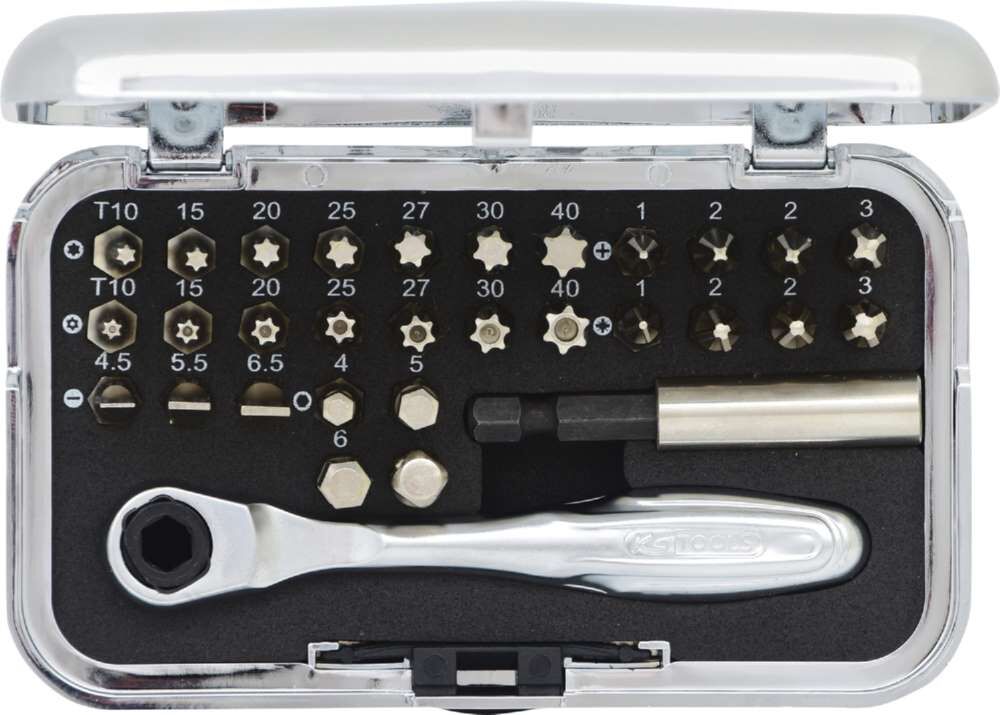 KS Tools 1/4 Zoll CHROMEplus Bit Satz 31 teilig Produktbild KS Tools 1/4 Zoll CHROMEplus Bit Satz 31 teilig bild 8