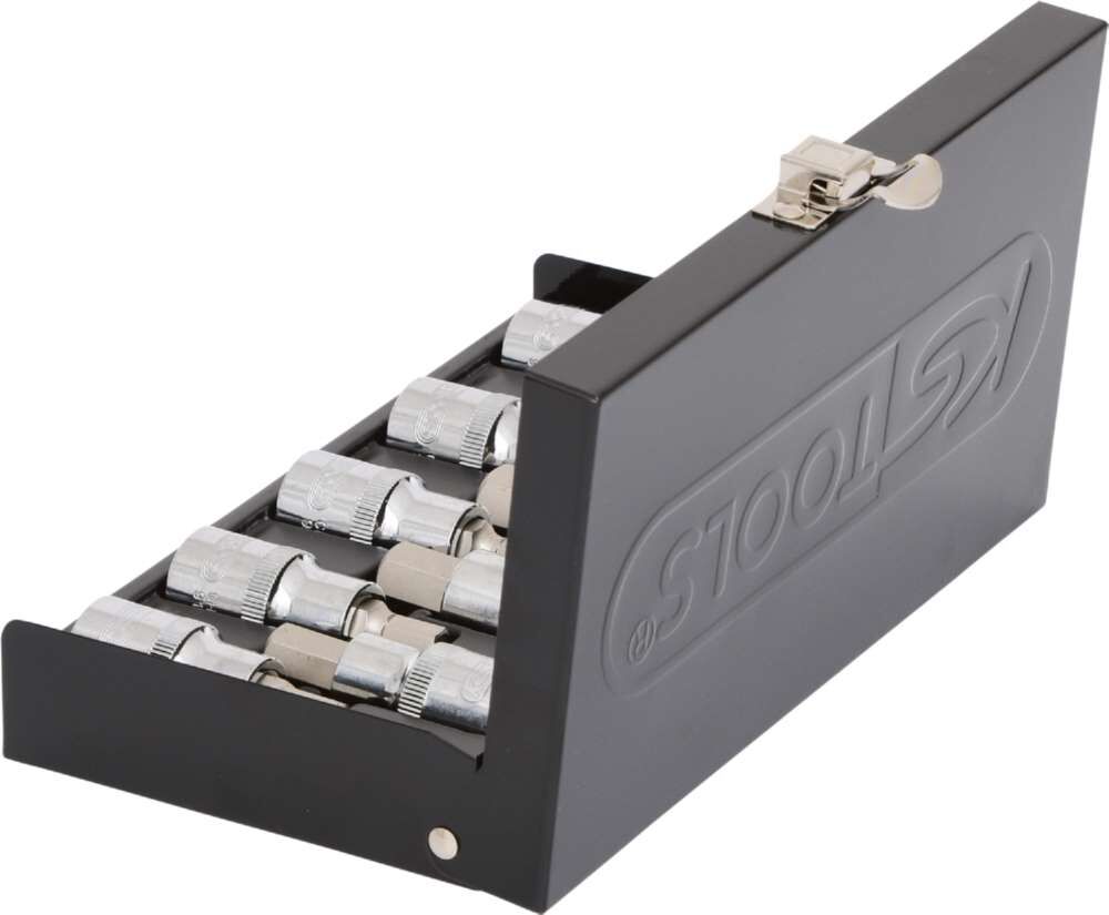 KS Tools 1/2 Zoll CHROMEplus Bit-Stecknuss-Satz Innensechskant 9 Teile 4 - 17 mm kurz Produktbild KS Tools 1/2 Zoll CHROMEplus Bit-Stecknuss-Satz Innensechskant 9 Teile 4 - 17 mm kurz bild 2