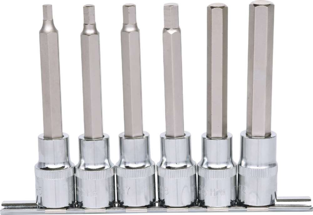 KS Tools 1/2 Zoll CHROMEplus Bit-Stecknuss-Satz Innensechskant 6 Teile 5 - 12 mm lang Produktbild KS Tools 1/2 Zoll CHROMEplus Bit-Stecknuss-Satz Innensechskant 6 Teile 5 - 12 mm lang bild 3