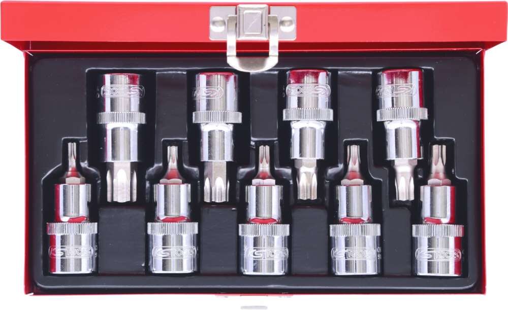 KS Tools 1/2 Zoll CHROMEplus Bit-Stecknuss-Satz Torx 9 Teile T20 - T60 Produktbild KS Tools 1/2 Zoll CHROMEplus Bit-Stecknuss-Satz Torx 9 Teile T20 - T60 bild 5