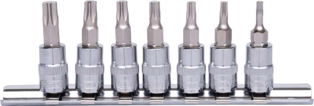 KS Tools 1/4 Zoll CHROMEplus Bit-Stecknuss-Satz Torx 7 Teile T10 - T40 Produktbild KS Tools 1/4 Zoll CHROMEplus Bit-Stecknuss-Satz Torx 7 Teile T10 - T40