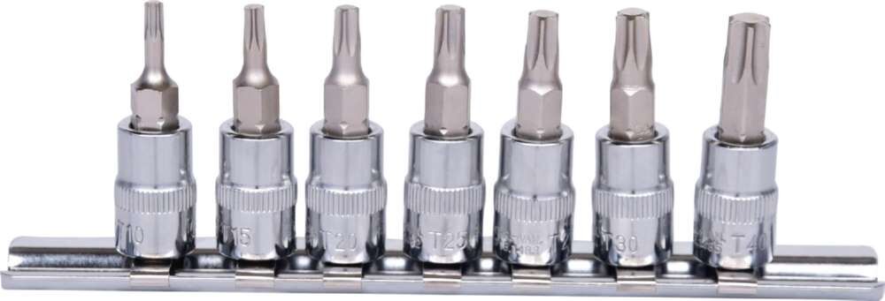 KS Tools 1/4 Zoll CHROMEplus Bit-Stecknuss-Satz Torx 7 Teile T10 - T40 Produktbild KS Tools 1/4 Zoll CHROMEplus Bit-Stecknuss-Satz Torx 7 Teile T10 - T40 bild 3