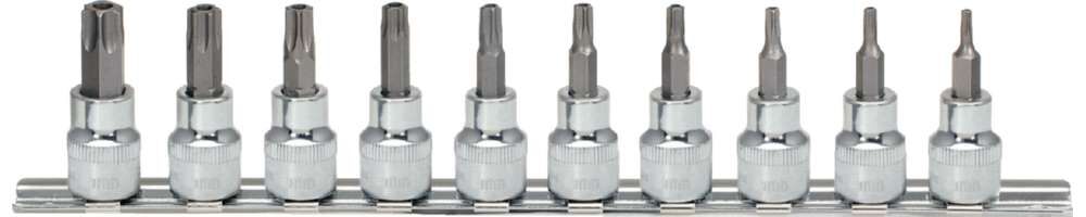 KS Tools 3/8 Zoll CHROMEplus Bit-Stecknuss-Satz Torx Bohrung 10 Teile TB10 - TB55 Produktbild KS Tools 3/8 Zoll CHROMEplus Bit-Stecknuss-Satz Torx Bohrung 10 Teile TB10 - TB55