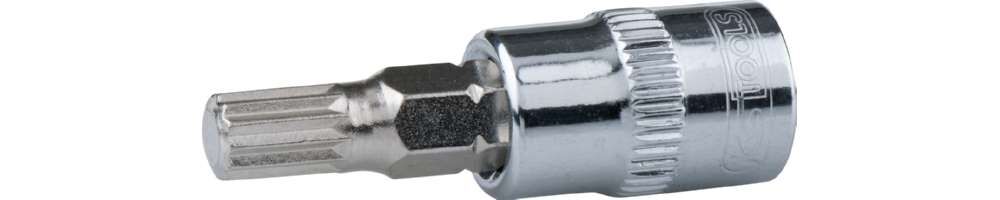 KS Tools 1/4 Zoll CHROMEplus Bit-Stecknuss Profilgrösse Vielzahn XZN M10 Produktbild KS Tools 1/4 Zoll CHROMEplus Bit-Stecknuss Profilgrösse Vielzahn XZN M10