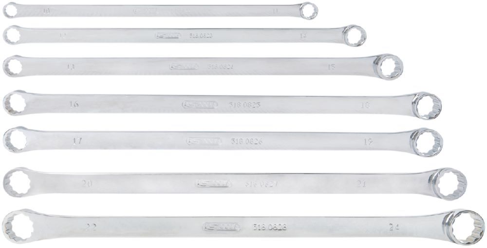 Produktbild KS Tools Doppelringschlüssel Satz XL 10 bis 24 mm 7 teilig