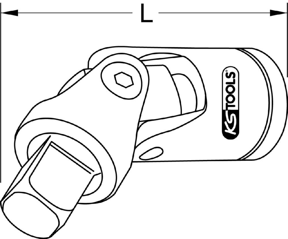 Produktbild 1/4" CHROMEplus Kardangelenk bild 2