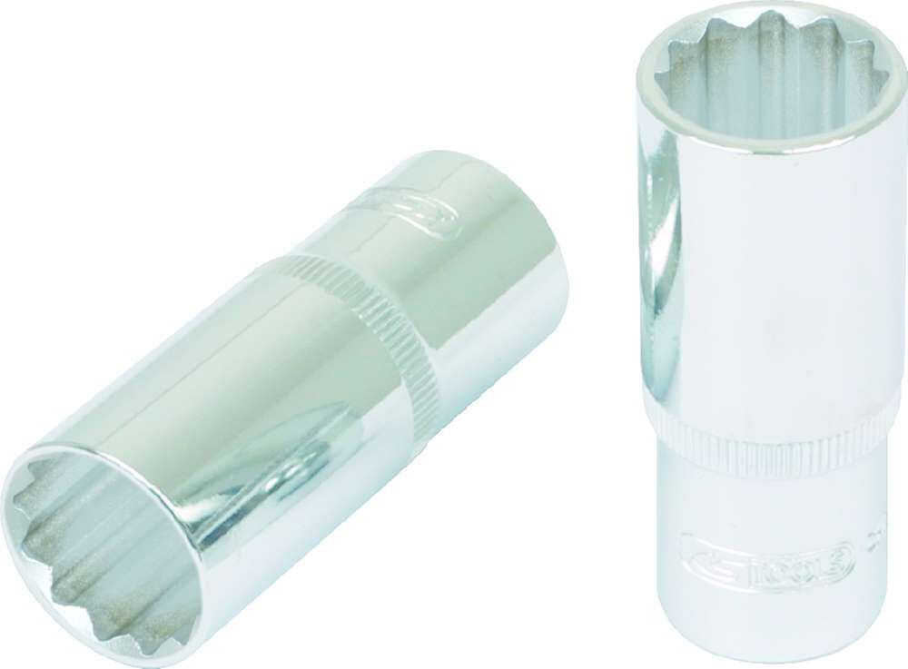 Produktbild KS Tools 1/2 Zoll CHROMEplus 12-kant-Stecknuss lang 1.1/16 Zoll