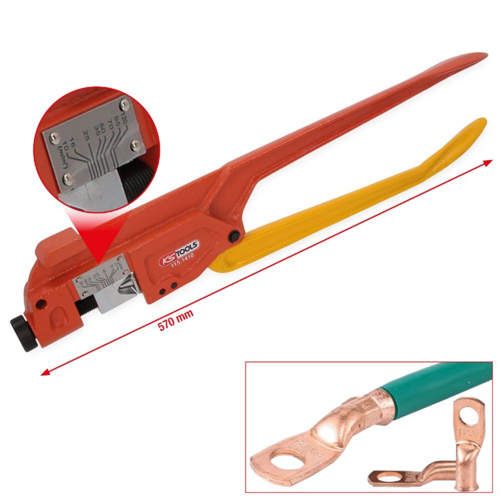 KS Tools Crimpzange 570 mm für Batterieklemmen Produktbild KS Tools Crimpzange 570 mm für Batterieklemmen bild 2