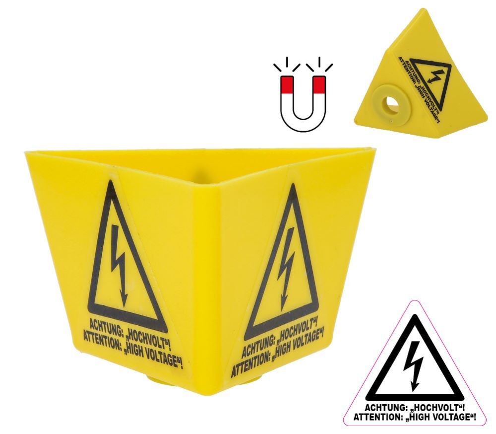 Produktbild Dachaufsteller mit Blitzsymbol und Magnet bild 2