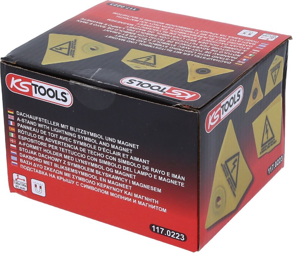 Produktbild Dachaufsteller mit Blitzsymbol und Magnet bild 5