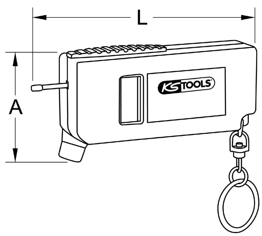 KS Tools Digital Reifendruck und Reifenprofil Tiefenmesser Produktbild KS Tools Digital Reifendruck und Reifenprofil Tiefenmesser bild 7