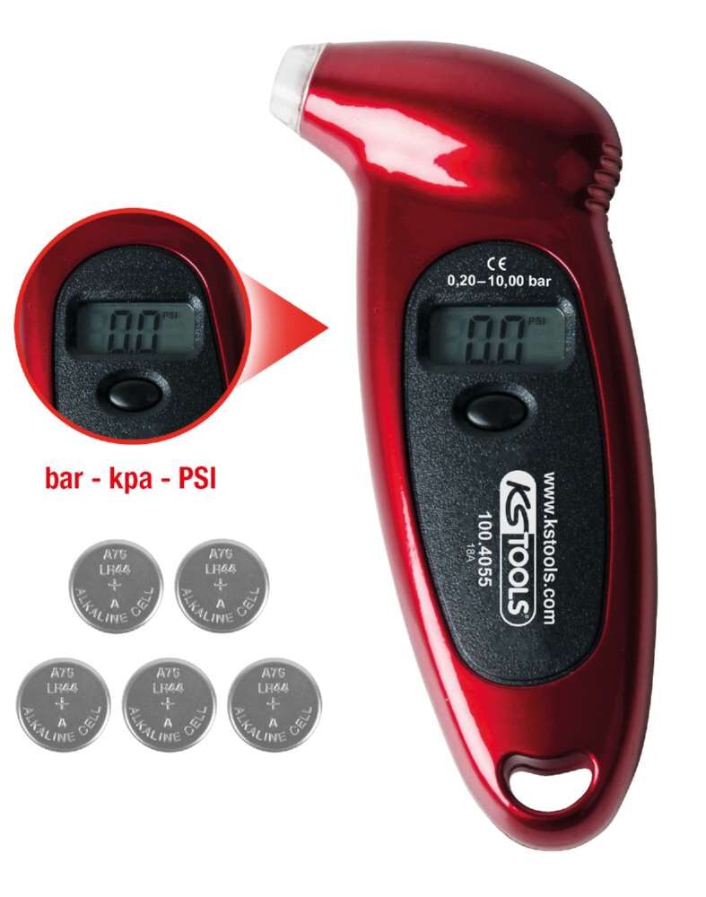 KS Tools Digitaler Reifendruckmesser 0,20 bis 10,0bar Produktbild KS Tools Digitaler Reifendruckmesser 0,20 bis 10,0bar bild 4