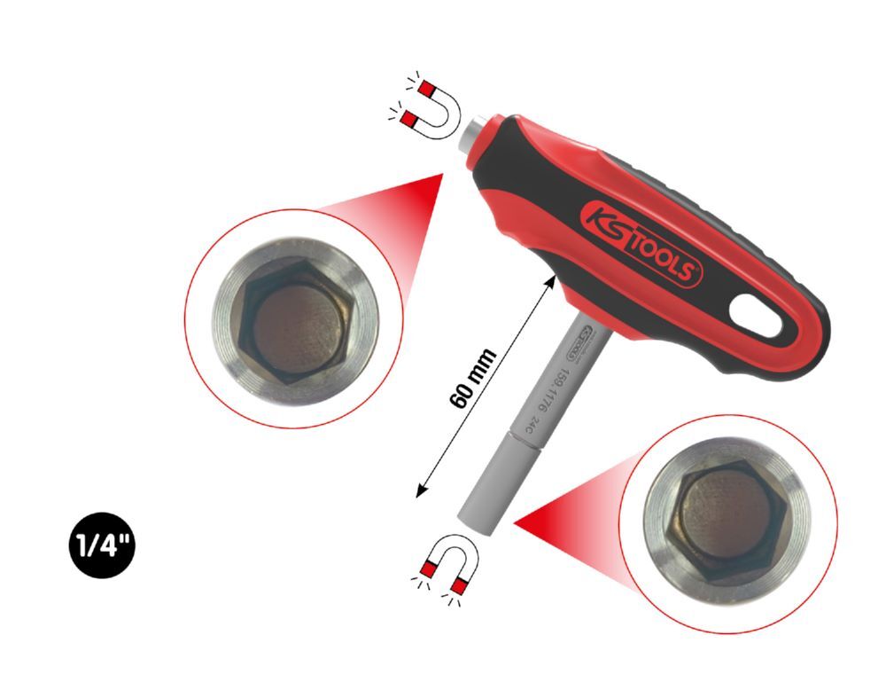 KS Tools Doppel Bithalter 1/4 Zoll Produktbild KS Tools Doppel Bithalter 1/4 Zoll
