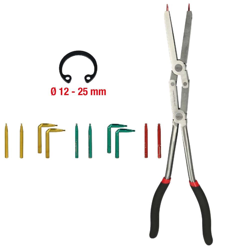 KS Tools Doppelgelenk Sicherungszange für Innensicherungsringe mit auswechselbaren Spitze KS Tools Doppelgelenk Sicherungszange für Innensicherungsringe mit auswechselbaren Spitze