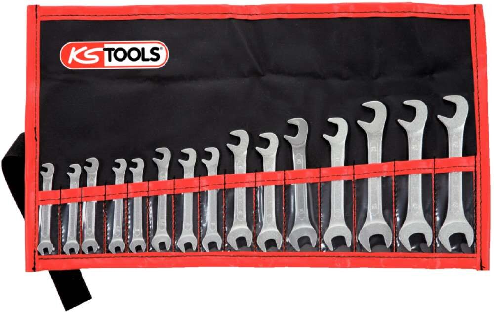 KS Tools Doppelmaulschlüssel Satz 15 Teile von 3,2 bis 14 mm Produktbild KS Tools Doppelmaulschlüssel Satz 15 Teile von 3,2 bis 14 mm