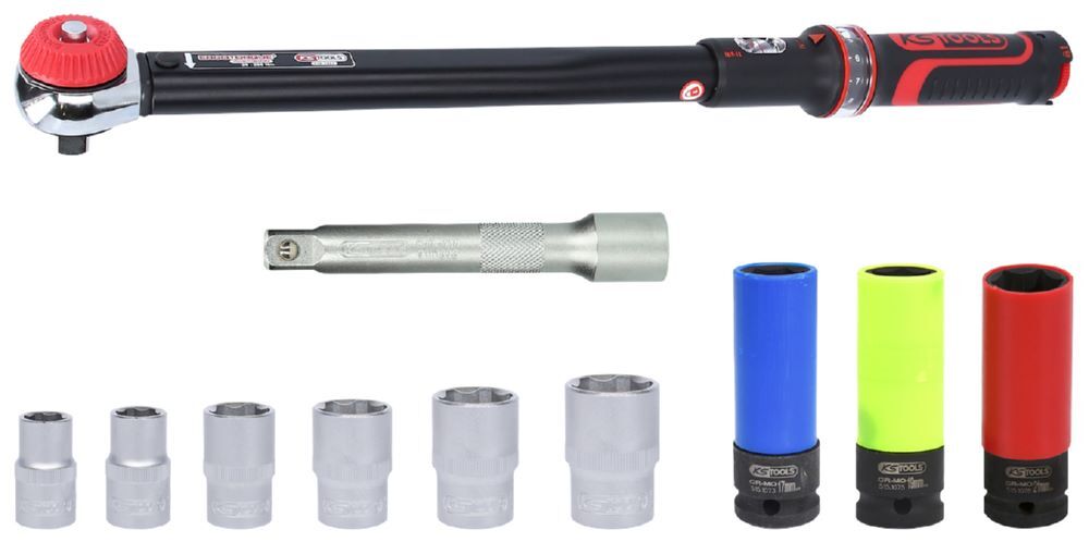 Produktbild 1/2"ERGOTORQUEprecision Drehmomentschlüssel-Satz, 20-200Nm, 11-tlg bild 2