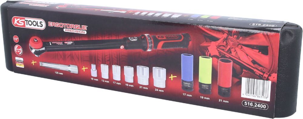 Produktbild 1/2"ERGOTORQUEprecision Drehmomentschlüssel-Satz, 20-200Nm, 11-tlg bild 4