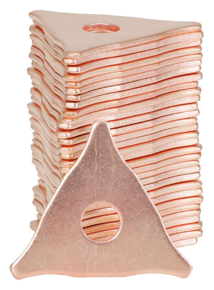 KS Tools Dreispitz Lochscheiben verkupfert Durchmesser 50 mm 100 Stück Produktbild KS Tools Dreispitz Lochscheiben verkupfert Durchmesser 50 mm 100 Stück