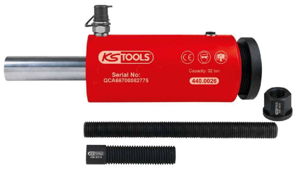 KS Tools Druck und Zug Hydraulikzylinder Satz 32 Tonnen 6 Teile Produktbild KS Tools Druck und Zug Hydraulikzylinder Satz 32 Tonnen 6 Teile