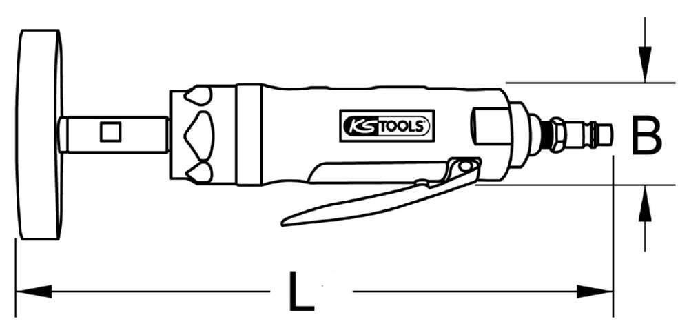 KS Tools Druckluft Radiermaschine 1/4 Zoll 4.000 U/min Produktbild KS Tools Druckluft Radiermaschine 1/4 Zoll 4.000 U/min bild 5